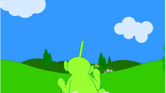 Teletubbies: Sliding Down the Hill Screenshot