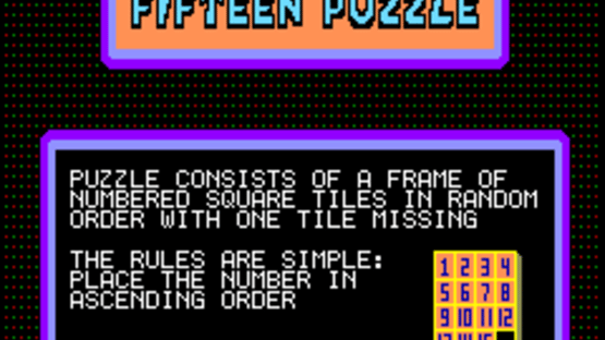 Fifteen Puzzle Screenshot