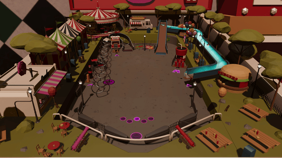 Roxy Raccoon's Pinball Panic: Paradise Parks Screenshot