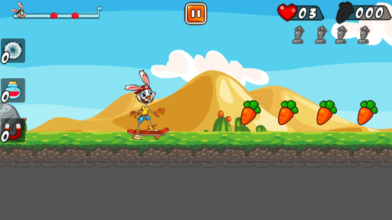 Rabbit on Skateboard Screenshot