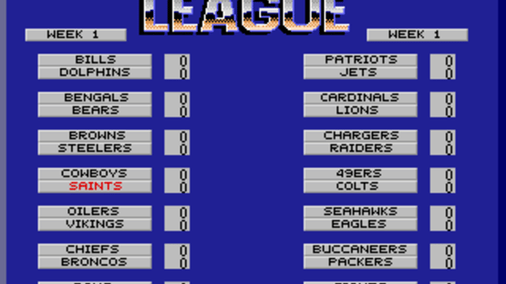 NFL Sports Talk Football '93 Starring Joe Montana Screenshot