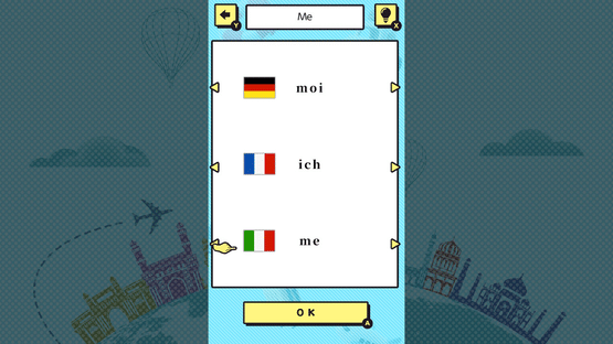 Spin & Match Puzzle Learn at Once 3 Languages Screenshot