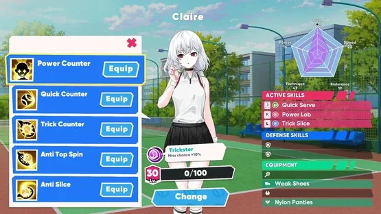Academy Love Saga: Tennis Angels screenshot 4