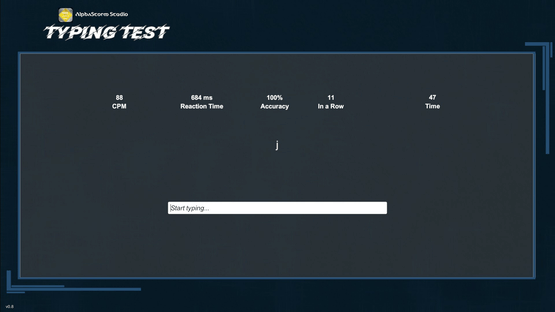 Typing Test Screenshot