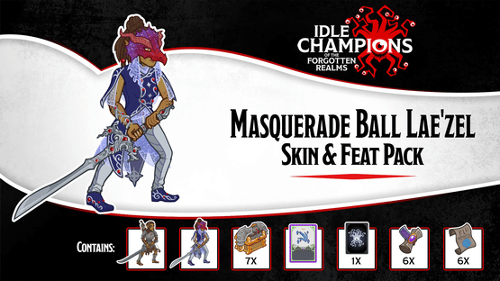 Idle Champions: Masquerade Ball Lae'zel Skin & Feat Pack Screenshot