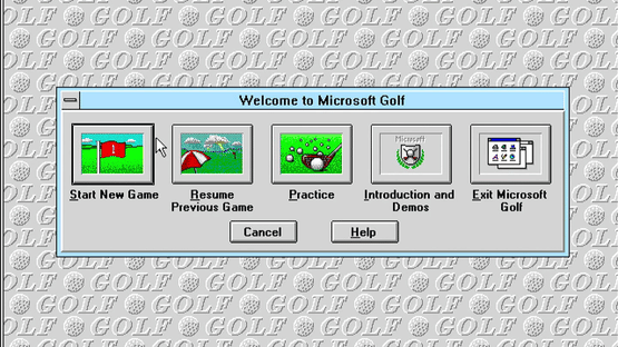 Microsoft Golf Screenshot