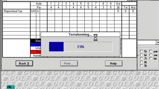 Microsoft Golf Screenshot