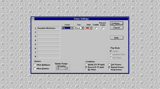 Microsoft Golf 2.0 Screenshot