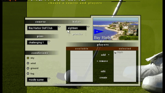 Microsoft Golf 1999 Edition Screenshot