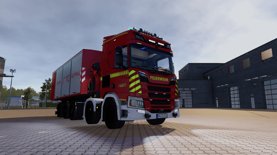 Emergency Call 112: The Fire Fighting Simulation 2 - The Swap Body Vehicle Screenshot