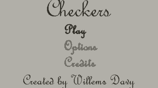 Checkers: Playdate Screenshot