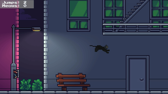 Rooftop Rascal: The Midnight Cat Screenshot