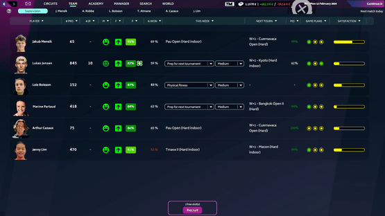 Tennis Manager 2024 Screenshot