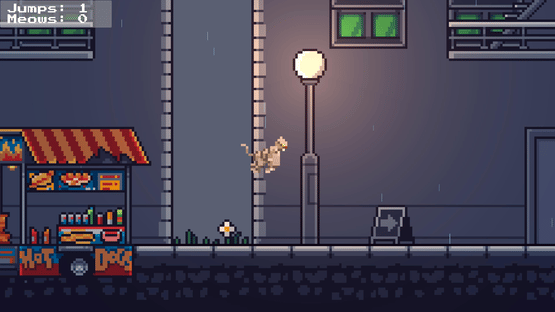 Rooftop Rascal: The Drizzle Cat Screenshot