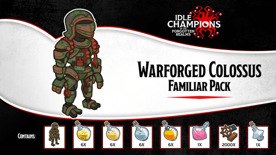 Idle Champions: Warforged Colossus Familiar Pack Screenshot