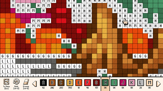 Pixel Cross Stitch: Color by Number Screenshot