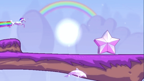 Robot Unicorn Attack Screenshot