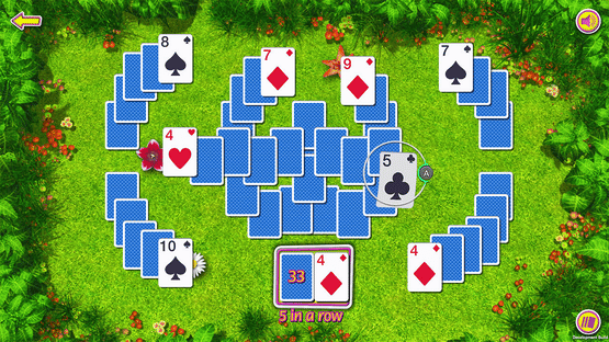 Summer Tri-Peaks Solitaire Screenshot