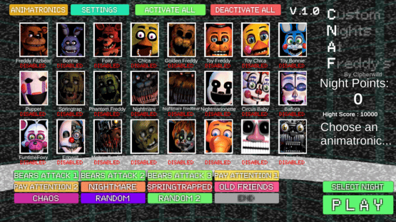 Custom Nights at Freddy's Screenshot