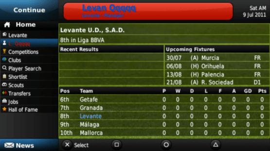 Football Manager Handheld 2012 Screenshot