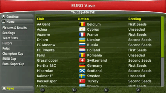 Football Manager Handheld 2007 Screenshot