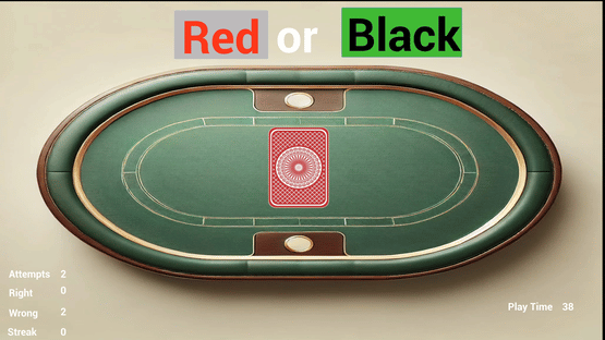 Card Guesser: Red or Black Screenshot