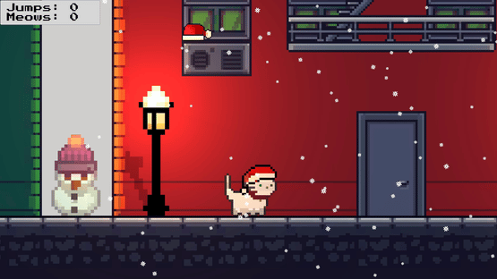 Rooftop Rascal: The Claus Cat Screenshot
