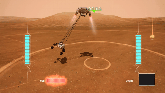 Kinect Fun Labs: Mars Rover Landing Screenshot