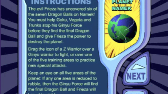 Dragon Ball Z: Mission to Namek Screenshot