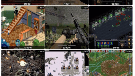 Video Game Grid Screenshot