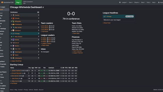 Basketball GM Screenshot