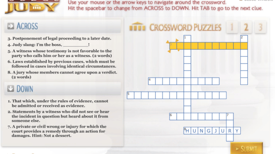 Judge Judy: Crossword Puzzles Screenshot