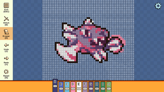 Pixel Cross Stitch: Menacing Monsters Pack Screenshot