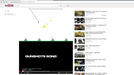 YouTube: Missile Command Screenshot