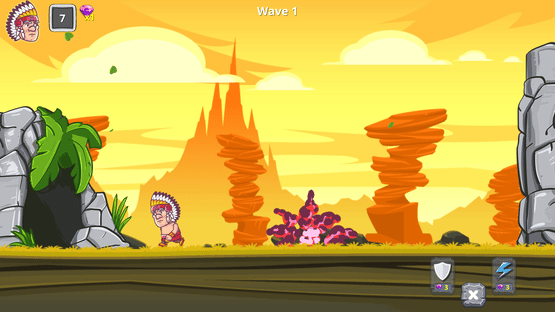 Stone Age Meteor Rush Screenshot