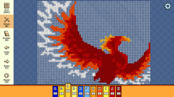 Pixel Cross Stitch: Mythical Monsters Pack 2 Screenshot