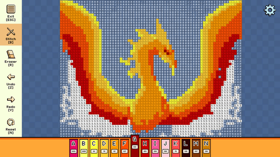 Pixel Cross Stitch: Mythical Monsters Pack Screenshot