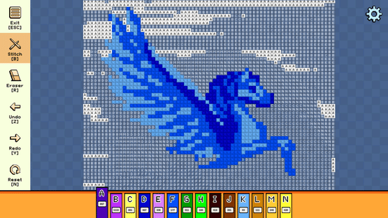 Pixel Cross Stitch: Mythical Monsters Pack Screenshot
