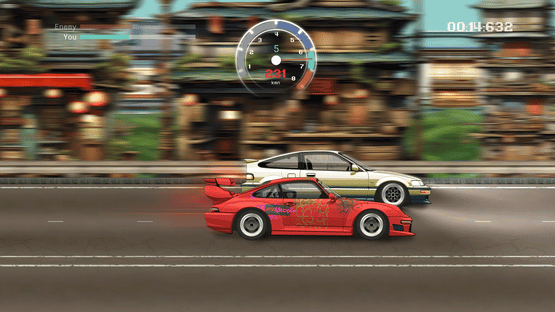 JDM Pixel Street Car Racing Screenshot
