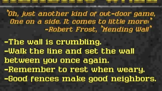 Mending Wall screenshot 1