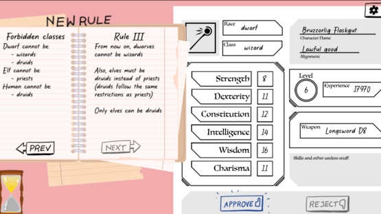 Character Sheets, Please Screenshot