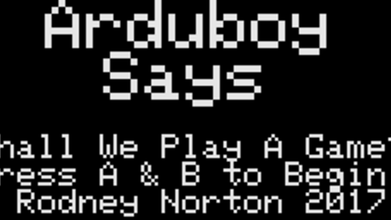 Arduboy Says Screenshot