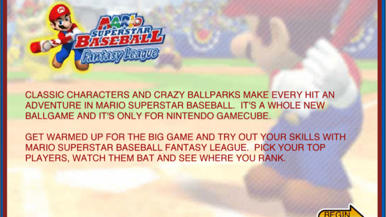 Mario Superstar Baseball Fantasy League Screenshot