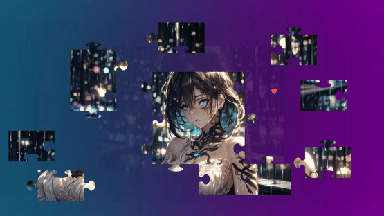 Beautiful Anime Puzzles: Rainy Days Screenshot