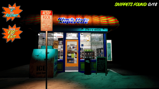 Aesop Rock's Black Hole Superette Experience Screenshot