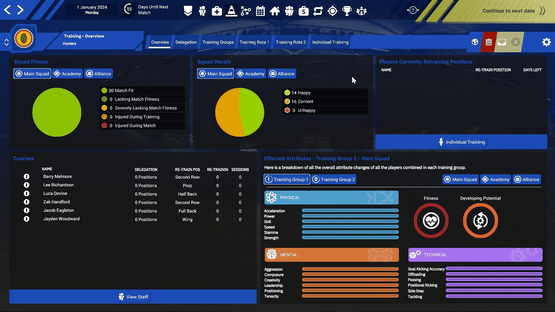 Rugby League Team Manager 4 Screenshot