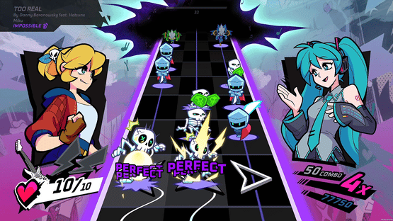 Rift of the NecroDancer: Hatsune Miku - "Too Real" Screenshot