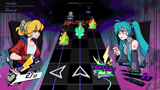 Rift of the NecroDancer: Hatsune Miku - "Too Real" Screenshot