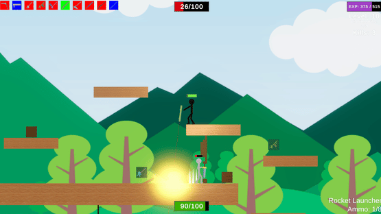 Stick Figure Combat: Rocket Launcher Screenshot