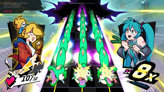 Rift of the NecroDancer: Hatsune Miku - "M@gical Cure! Love Shot!" Screenshot